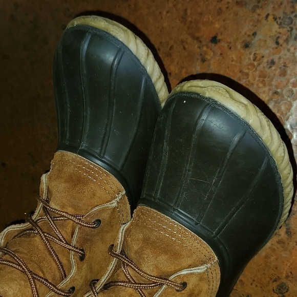 LaCrosse Vintage Gum Tread Removable Insulated Liner Lace-up Duck Sz 9 Boots - Picture 4 of 9